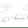 Mexen Glass Earth Freestanding Transparent Bathtub 170 x 85 cm, Chrome Plug - 58061708505