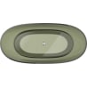 Mexen Pure freestanding transparent bathtub 170 x 80 cm, olive, chrome plug - 58071708001