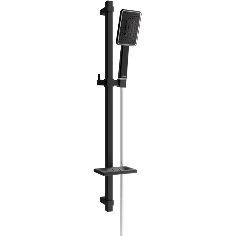Mexen DQ54 sliding shower set, Black/Chrome - 785544581-17