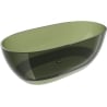 Mexen Pure freestanding transparent bathtub 170 x 80 cm, olive, chrome plug - 58071708001