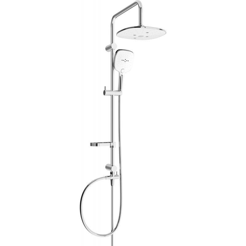 Mexen X17 shower column, Chrome/White - 798171791-02