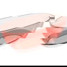 Mexen Pure coral freestanding transparent bathtub 170 x 80 cm, chrome plug - 58071708004