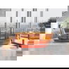 Mexen Pure rust freestanding transparent bathtub 170 x 80 cm, chrome plug - 58071708006