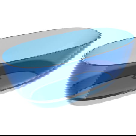 Mexen Pure denim freestanding bath transparent 170 x 80 cm, chrome plug - 58071708007