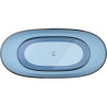 Mexen Pure freestanding transparent bathtub 170 x 80 cm, denim, chrome drain - 58071708007