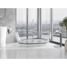 Mexen Pure free-standing transparent bathtub 170 x 80 cm, clear, chrome drain plug - 58071708008