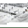 Mexen Pure clear freestanding transparent bathtub 170 x 80 cm, chrome plug - 58071708008