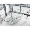 Mexen Pure free-standing transparent bathtub 170 x 80 cm, clear, chrome drain plug - 58071708008
