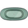 Mexen Pure freestanding transparent bathtub 170 x 80 cm, teal, chrome plug - 58071708011