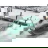 Mexen Pure teal freestanding transparent bathtub 170 x 80 cm, chrome plug - 58071708011