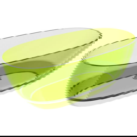 Mexen Pure lime freestanding transparent bathtub 170 x 80 cm, chrome plug - 58071708012