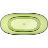 Mexen Pure freestanding transparent bathtub 170 x 80 cm, lime, chrome drain plug - 58071708012