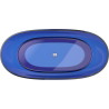 Mexen Pure freestanding transparent bathtub 170 x 80 cm, sapphire, chrome drain plug - 58071708016