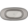 Mexen Pure freestanding transparent bathtub 170 x 80 cm, bronze, chrome plug - 58071708018