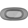 Mexen Pure freestanding transparent bathtub 170 x 80 cm, smoke, chrome plug - 58071708019
