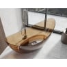 Mexen Vea Earth freestanding transparent 180 x 80 cm, chrome plug - 58091808005
