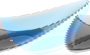 Mexen Vea denim freestanding transparent bath 180 x 80 cm, chrome plug - 58091808007