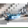 Mexen Vea denim free-standing transparent bathtub 180 x 80 cm, chrome plug - 58091808007