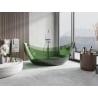 Mexen Vea forest free-standing transparent bathtub 180 x 80 cm, forest, cork chrome - 58091808002