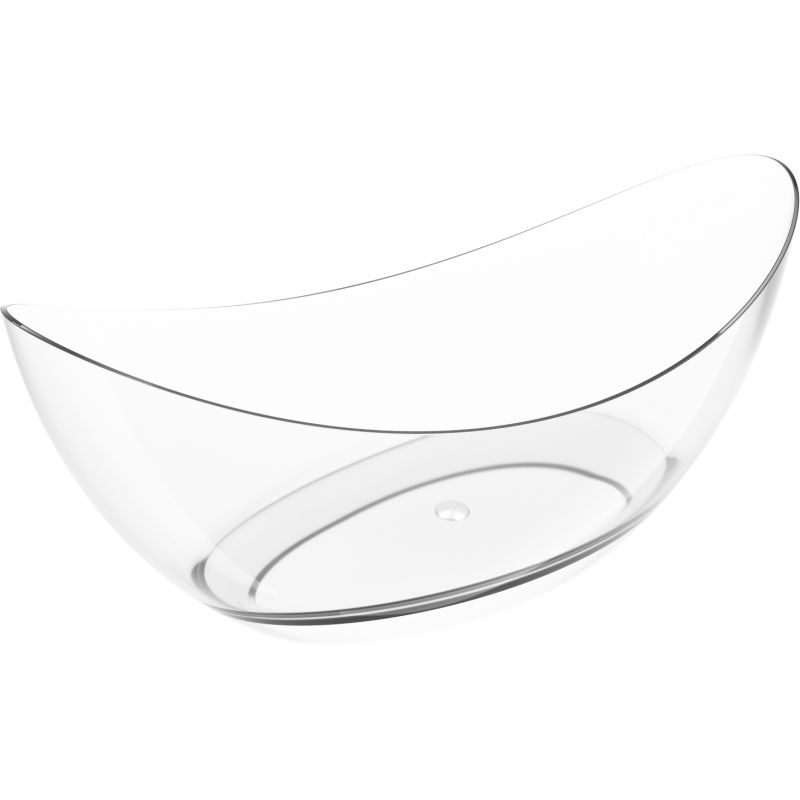 Mexen Vea clear freestanding transparent bathtub 180 x 80 cm, chrome plug - 58091808008