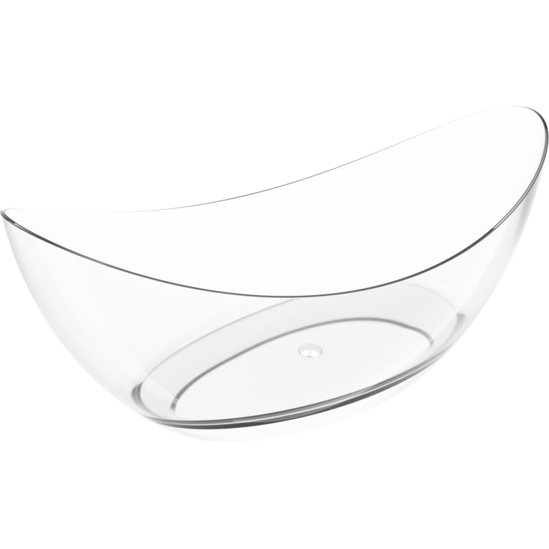 Mexen Vea freestanding transparent bathtub 180 x 80 cm, clear, chrome plug - 58091808008