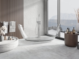 Mexen Vea freestanding transparent bathtub 180 x 80 cm, chrome plug - 58091808008