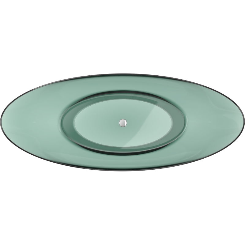 Mexen Vea teal free-standing transparent bathtub 180 x 80 cm, chrome plug - 58091808011