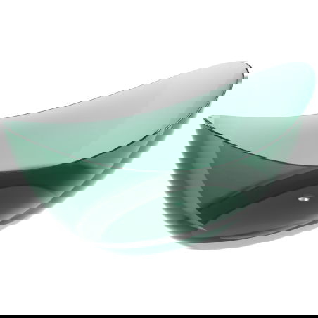 Mexen Vea teal free-standing transparent bathtub 180 x 80 cm, chrome plug - 58091808011