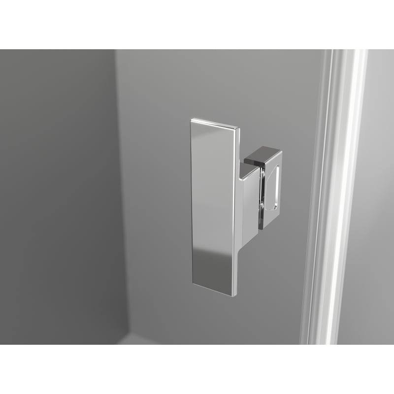 Mexen Mist-H T shower enclosure with left folding door 115 x 70 cm, transparent, chrome - 8A5T-115-070-01-00-L