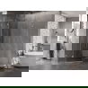 Mexen Lunar L Pentagonal Shower Enclosure Left Hinged 80 x 90 cm, Transparent, Chrome - 831L-080L-090P-01-00-L