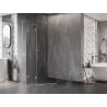 Mexen Lunar pentagonal shower cabin swing left 90 x 100 cm, transparent, chrome - 831-090L-100P-01-00-L