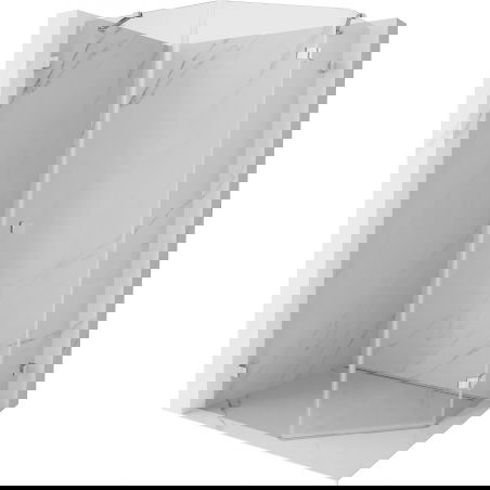 Mexen Lunar Five-Sided Hinged Shower Cabin Right 80 x 100 cm, Transparent, Chrome - 831-080P-100L-01-00-P