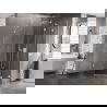 Mexen Lunar pentagonal right-hinged shower cabin 80 x 90 cm, transparent, white - 831-080P-090L-20-00-P