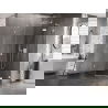 Mexen Lunar pentagonal right-hinged shower cabin 80 x 90 cm, transparent, white - 831-080P-090L-20-00-P