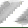Mexen Lunar pentagonal shower enclosure right hinge 90 x 100 cm, clear, gold - 831-090P-100L-50-00-P