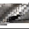 Mexen Lunar pentagonal right-hinged shower cabin 80 x 100 cm, transparent, brushed gold - 831-080P-100L-55-00-P