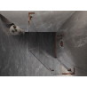 Mexen Lunar L right-side hinged pentagonal shower cabin 80 x 100 cm, transparent, rose gold - 831L-080P-100L-60-00-P