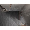 Mexen Lunar L pentagonal right-hinged shower enclosure 90 x 100 cm, transparent, brushed copper - 831L-090P-100L-65-00-P