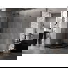 Mexen Lunar L pentagonal shower enclosure left hinged 90x100 cm, transparent, brushed gun gray - 831L-090L-100P-66-00-L