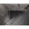 Mexen Lunar L pentagonal shower enclosure left hinged 90x100 cm, transparent, brushed gun gray - 831L-090L-100P-66-00-L