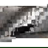 Mexen Lunar pentagonal right swing shower enclosure 80 x 90 cm, transparent, brushed gun gray - 831-080P-090L-66-00-P