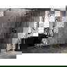 Mexen Lunar pentagonal shower enclosure, right hinge 90 x 100 cm, transparent, brushed gun gray - 831-090P-100L-66-00-P