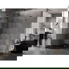 Mexen Lunar L pentagonal shower cabin left hinged 80 x 100 cm, transparent, black - 831L-080L-100P-70-00-L