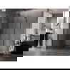 Mexen Lunar L pentagonal shower cabin left hinged 80 x 100 cm, transparent, black - 831L-080L-100P-70-00-L