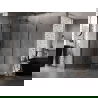 Mexen Lunar pentagonal shower cabin swinging left 80 x 100 cm, transparent, black - 831-080L-100P-70-00-L