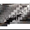Mexen Lunar L pentagonal hinged left shower cabin 80 x 100 cm, transparent, gun metal - 831L-080L-100P-95-00-L