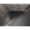 Mexen Lunar pentagonal shower enclosure with left hinged door 80 x 90 cm, transparent, gun metal - 831-080L-090P-95-00-L