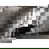 Mexen Lunar L pentagonal shower enclosure, right-hinged, 80 x 100 cm, transparent, gun metal - 831L-080P-100L-95-00-P