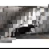 Mexen Lunar L pentagonal shower enclosure, right-hinged, 80 x 100 cm, transparent, gun metal - 831L-080P-100L-95-00-P