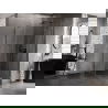 Mexen Lunar pentagonal shower enclosure right swing 80 x 90 cm, transparent, gun metal - 831-080P-090L-95-00-P